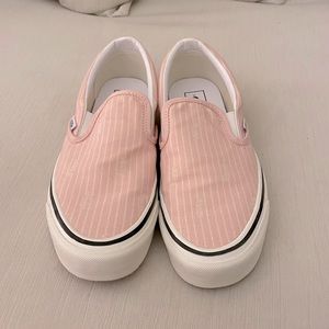 Vans Pink Slip Ons